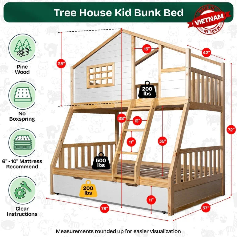 Treehouse Kid Bunk Bed