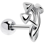 Trippy Mushroom Trio Barbell Tongue Ring