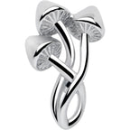 Trippy Mushroom Trio Barbell Tongue Ring