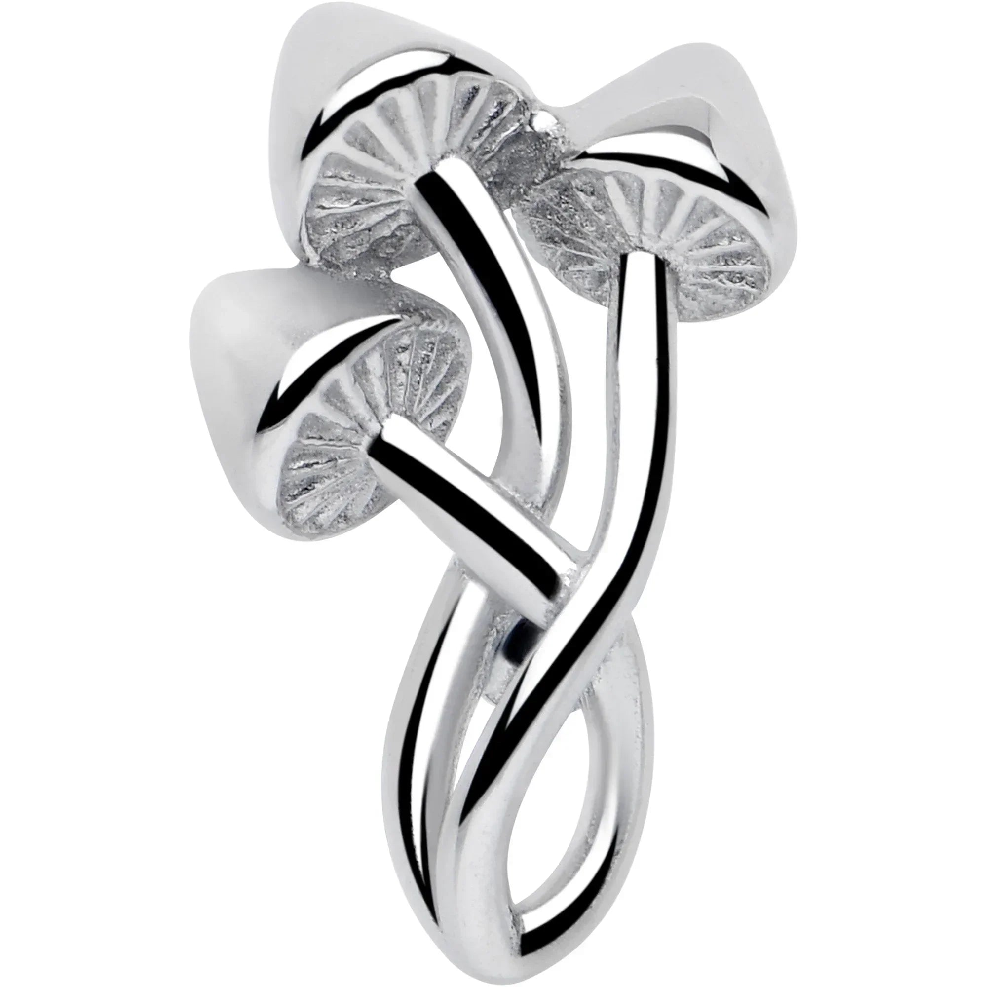 Trippy Mushroom Trio Barbell Tongue Ring