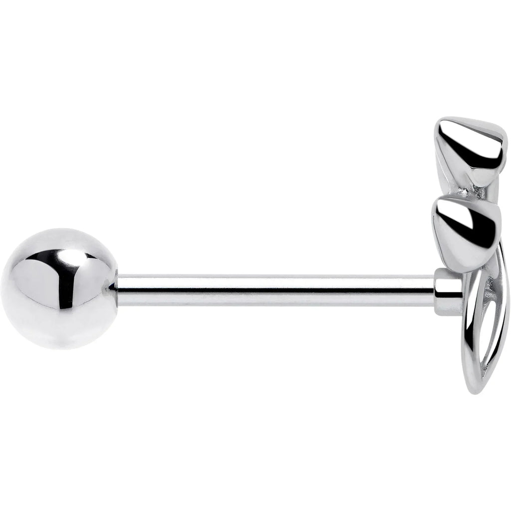 Trippy Mushroom Trio Barbell Tongue Ring