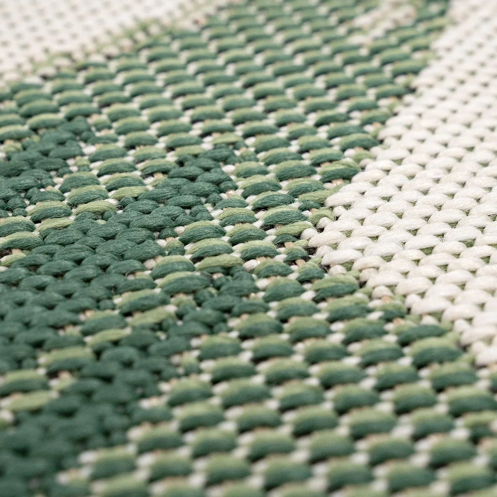 Tropical Outdoor Rug Ostende Palm Trees - Green Beige RugYourHome