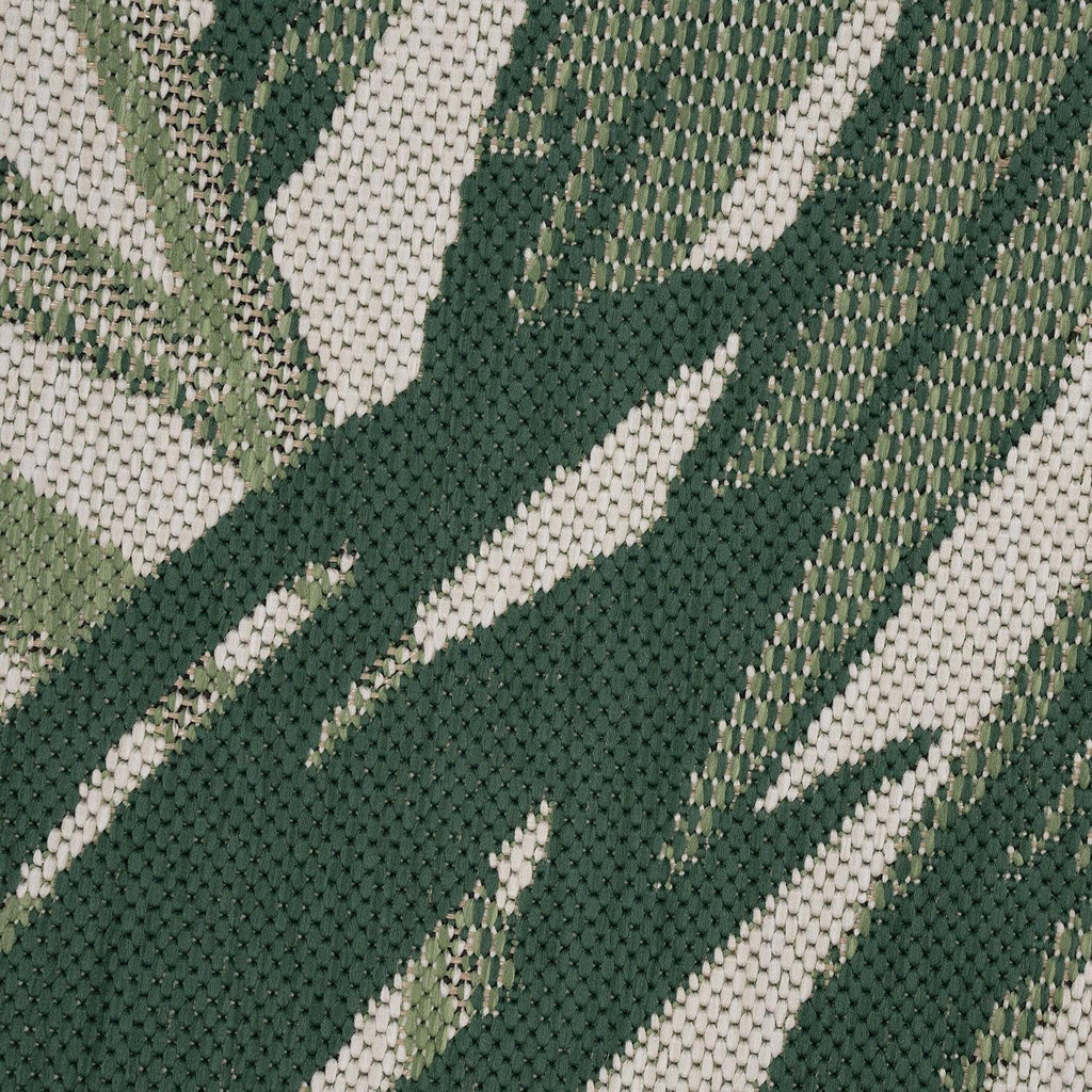 Tropical Outdoor Rug Ostende Palm Trees - Green Beige RugYourHome