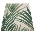 Tropical Outdoor Rug Ostende Palm Trees - Green Beige RugYourHome