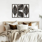 Wall Decor - Tropical Wooden Black, side view - House Of Avana