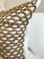 Tuban Pillow Cover – Neutral Textured Boho Accent Pillow