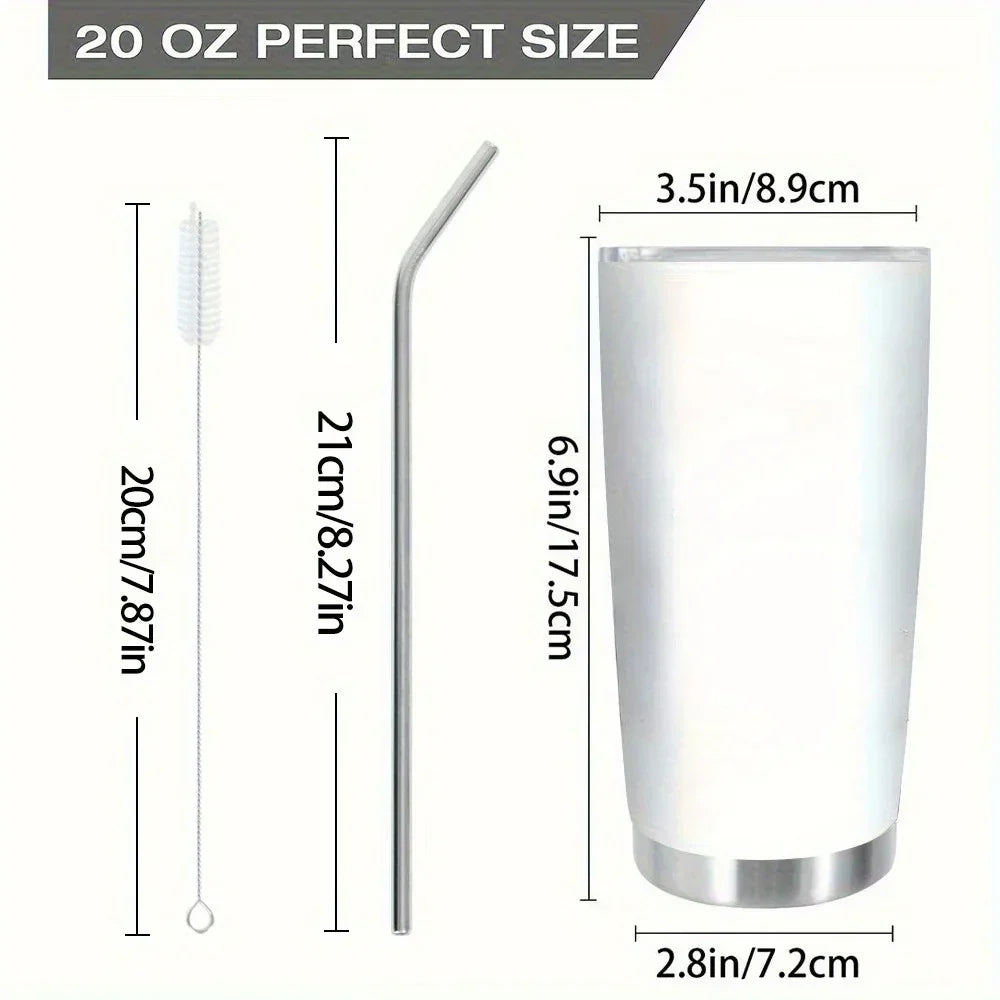 Tumbler - Reusable Stainless Steel 20oz