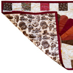 Turkey Thanksgiving Quilted Table Runner Precut Quilt Kit W/ Backing Block Party Quilt Co