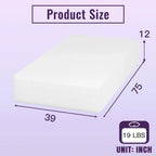 Twin size 12-inch Charcoal Infused Memory Foam Mattress with Removable Cover
