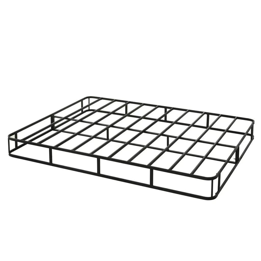 Twin size 8-inch Metal Frame Box-Spring Mattress Foundation with Cover