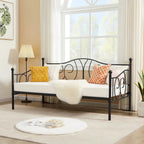 Twin size French Country Style Black Metal Day Bed Frame