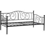 Twin size French Country Style Black Metal Day Bed Frame