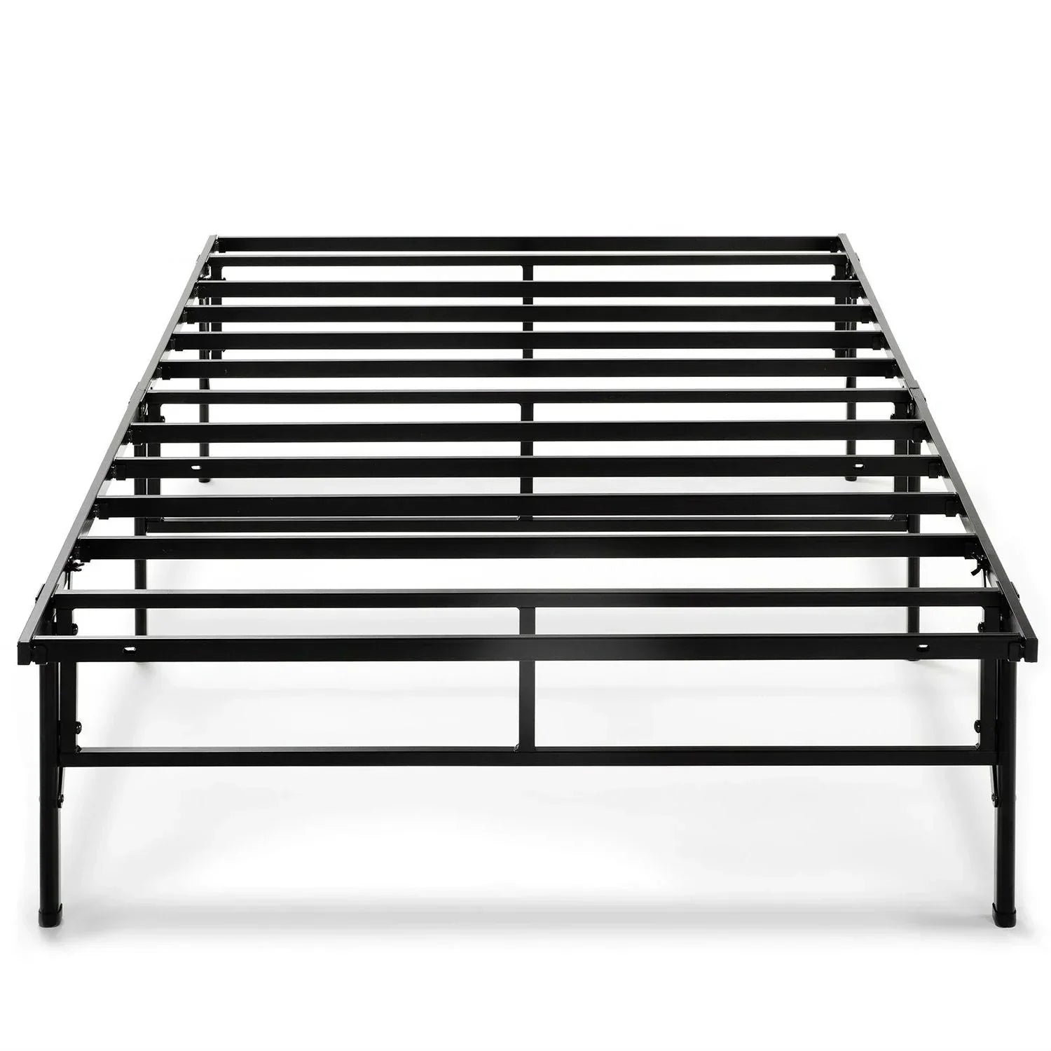 Twin XL Sturdy Metal Platform Bed Frame in Black