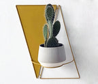 Ceramic Twins Wall Planter with Layers for Indoor Decoration, front view - House Of Avana