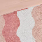 Twin/Twin XL Pink Blush White Reversible Soft Sherpa Faux Fur 2-PC Comforter Set