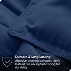 Twin/Twin XL size Super Soft Down Alternative Comforter Set in Navy Blue