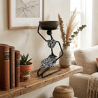 Wooden Candle Holder Home Decor Cozy Atmosphere