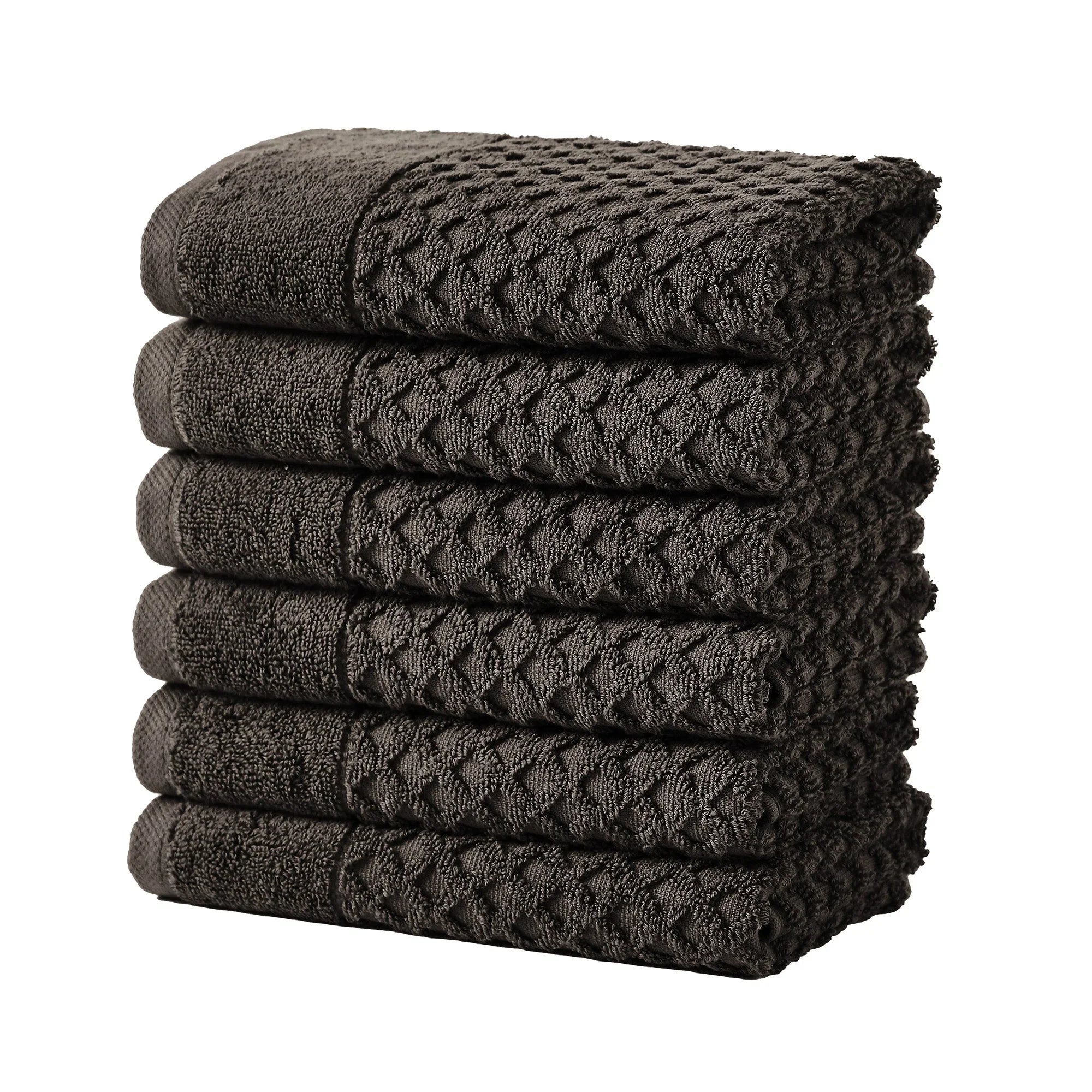Cotton Diamond Waffle Weave Bath Towel Set - Grayson Collection