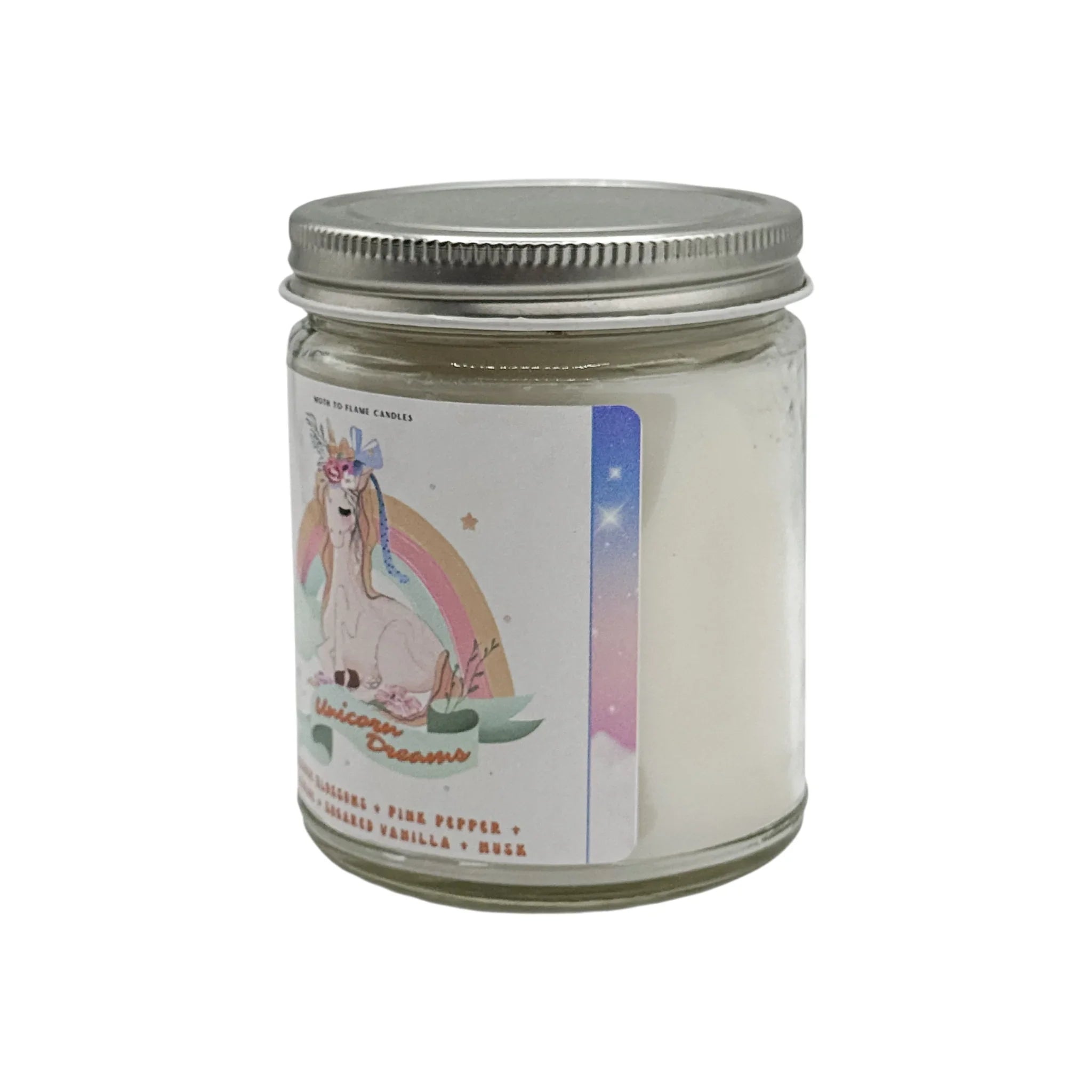 Unicorn Dreams – Oz Candle, back view - House Of Avana