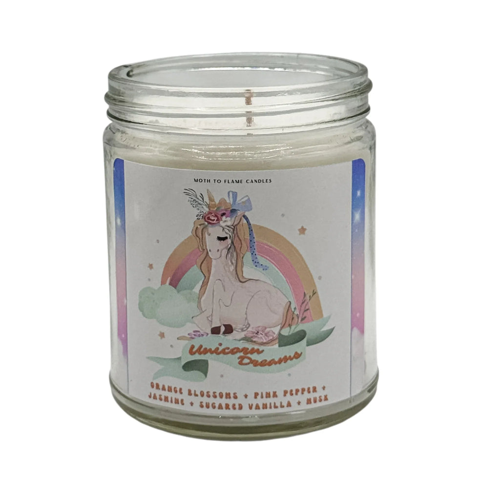 Unicorn Dreams – Oz Candle, side view - House Of Avana