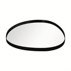 Metal Framed Mirror for Wall Modern Asymmetrical Unique Hanging Mirror Artistic Unique Oval Shape Wall Mirror Decor Bathroom Vanity Bedroom Living Room Entryway Hallway Small House Of Avana