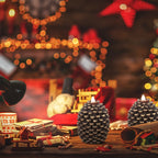 Unscented Wax Candles with Glitter Accents - House Of Avana