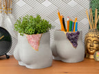 Rose Quartz Butt Planter AURA 8 HOME