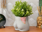 Rose Quartz Butt Planter AURA 8 HOME