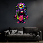 UV Printed Skull Neon Sign, Neon Wall Art, Neon Light Sign, UV Print Neon Sign Peony Atelier