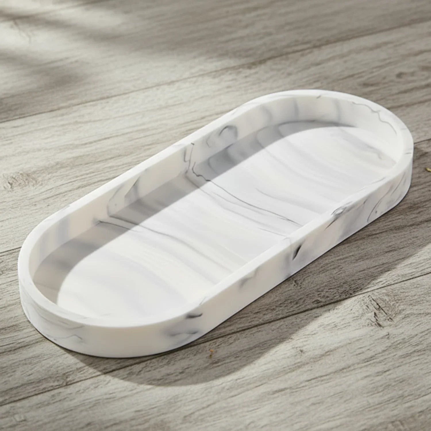 Vanity Tray - Bathroom Silicone Countertop Organizer