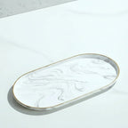 Vanity Tray - Non-Slip Marble Large