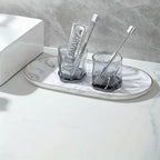 Vanity Tray - Non-Slip Marble Large