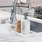 Vanity Tray - Non-Slip White Marble