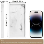 Vanity Tray - Non-Slip White Marble