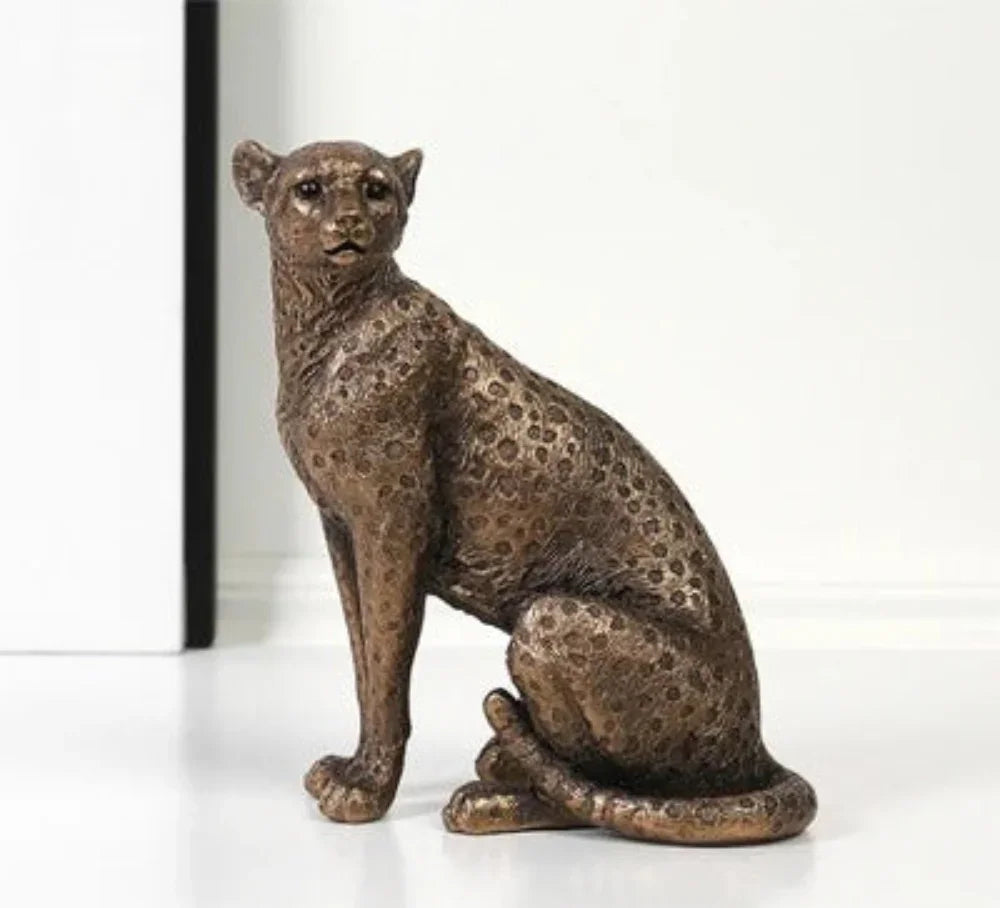 Vintage Cheetah Figurine for Home Decor - House Of Avana