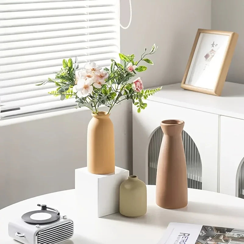 Ceramic Vase Set of Modern Boho Style Vases, alternate view - House Of Avana