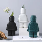 Vase - Decorative Ceramic White, in-use display - House Of Avana