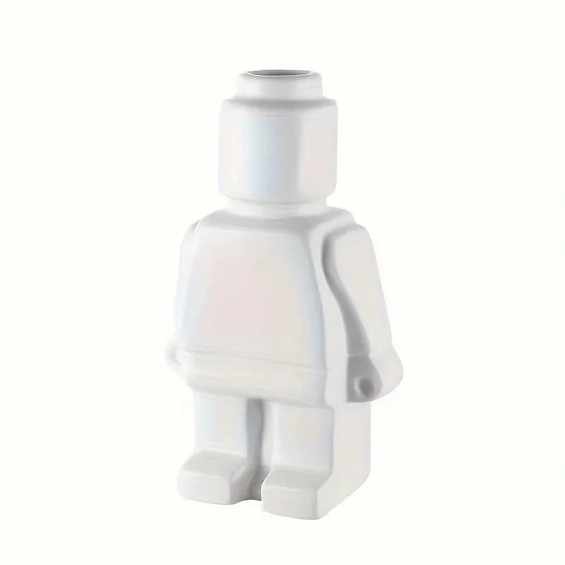 Vase - Decorative Ceramic White, alternate view - House Of Avana