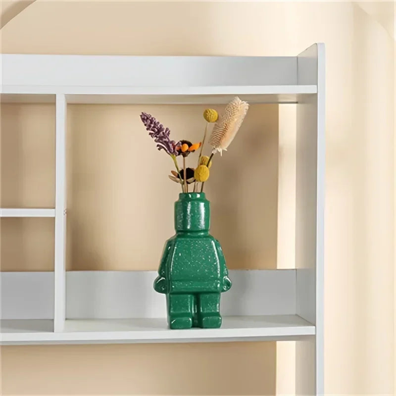 Vase - Decorative Ceramic White, detail shot - House Of Avana