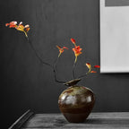 Vase - Decorative Terracotta Black, detail shot - House Of Avana