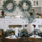 12.4" Hand Painted Terracotta Vase, back view - House Of Avana