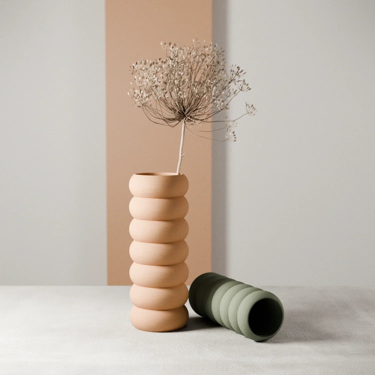 Stacked Vase, back view - House Of Avana