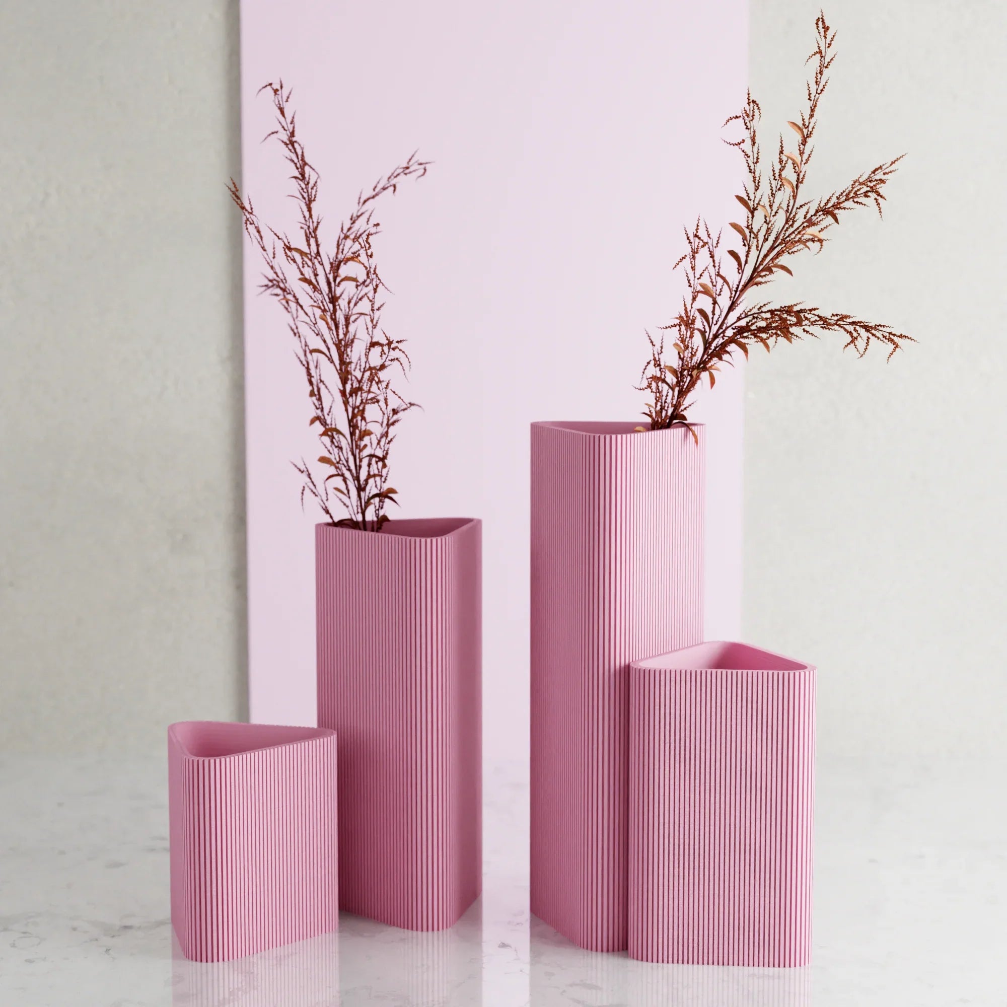 Triangle Vase, side view - House Of Avana