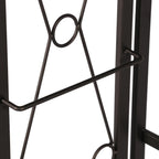 VECELO 5 Shelf Folding Bookshelf Industrial Metal Frame Display Shelf for Living Room, Bedroom, Kitchen, Office House Of Avana