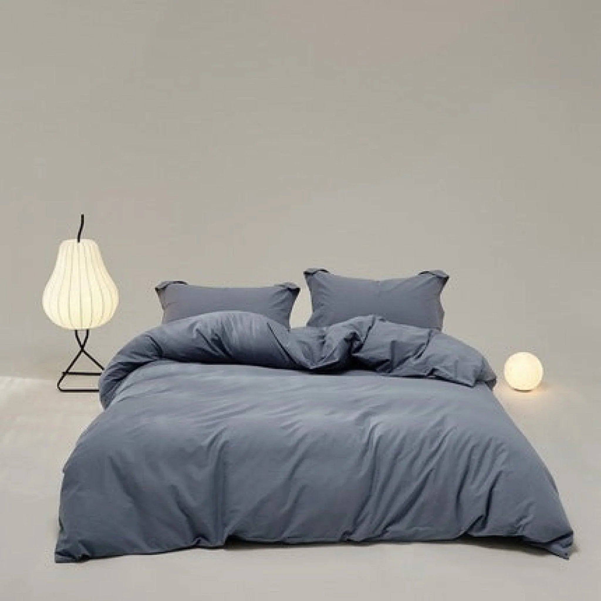 Velvære Luxe Solid Color Cotton Bedding Set / Brown Ever Lasting