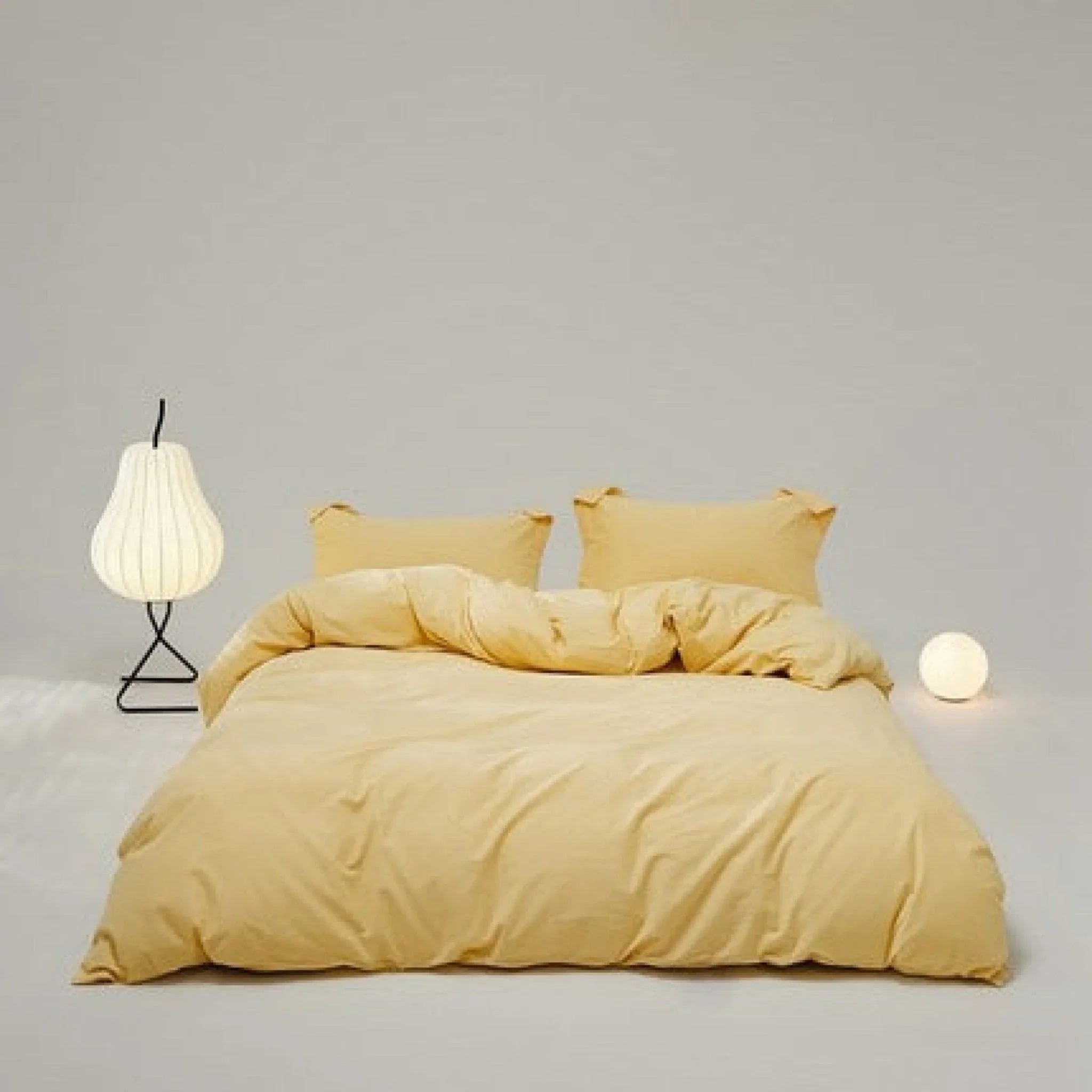 Velvære Luxe Solid Color Cotton Bedding Set / Brown Ever Lasting