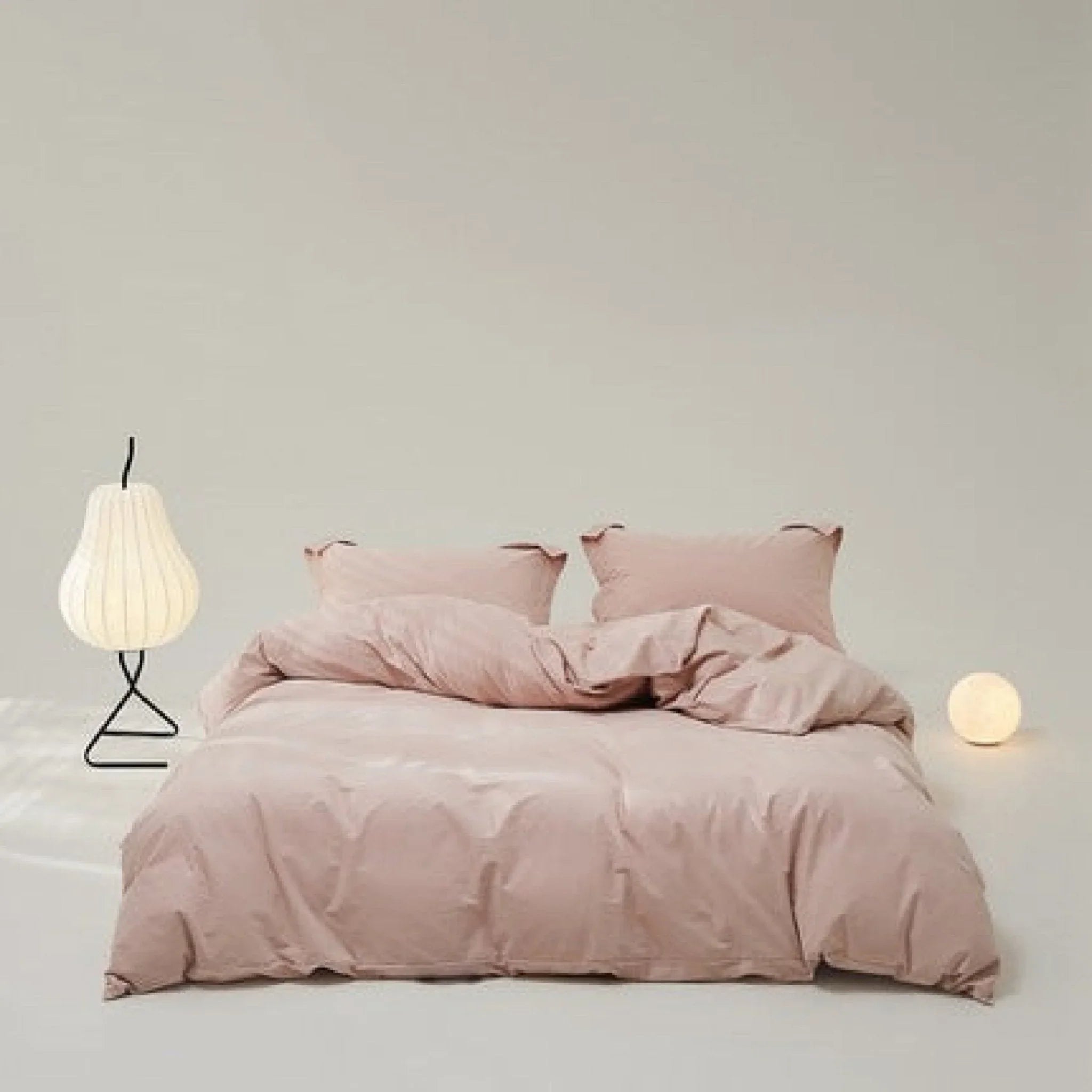 Velvære Luxe Solid Color Cotton Bedding Set / Brown Ever Lasting