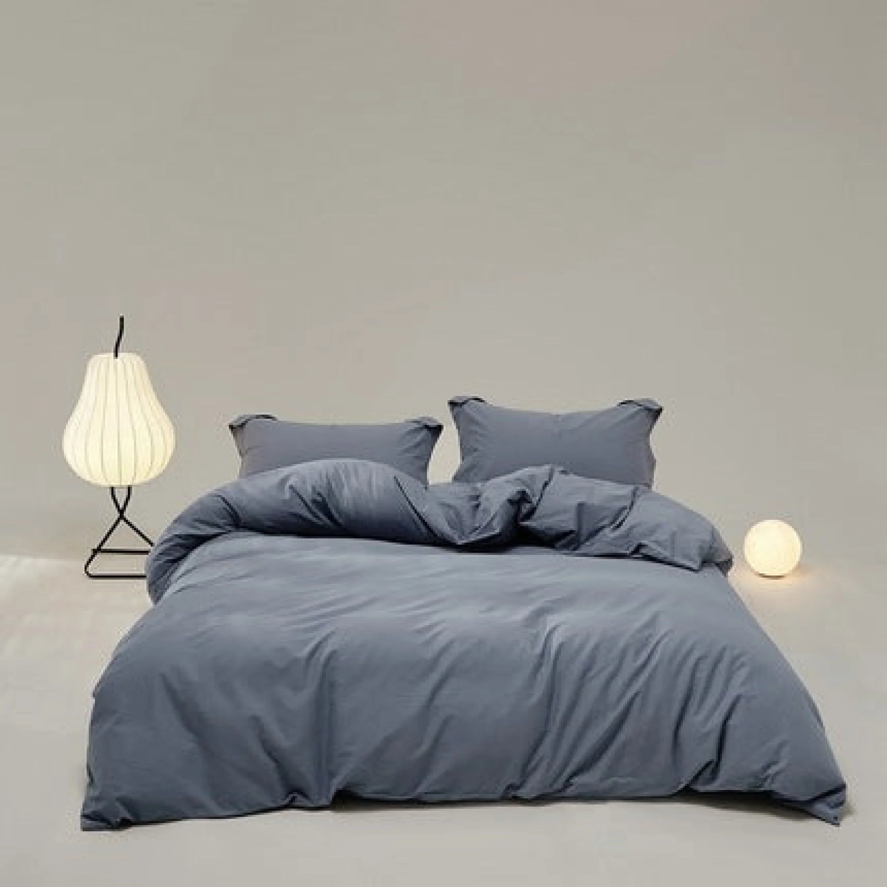 Velvære Luxe Solid Color Cotton Bedding Set / Brown Ever Lasting