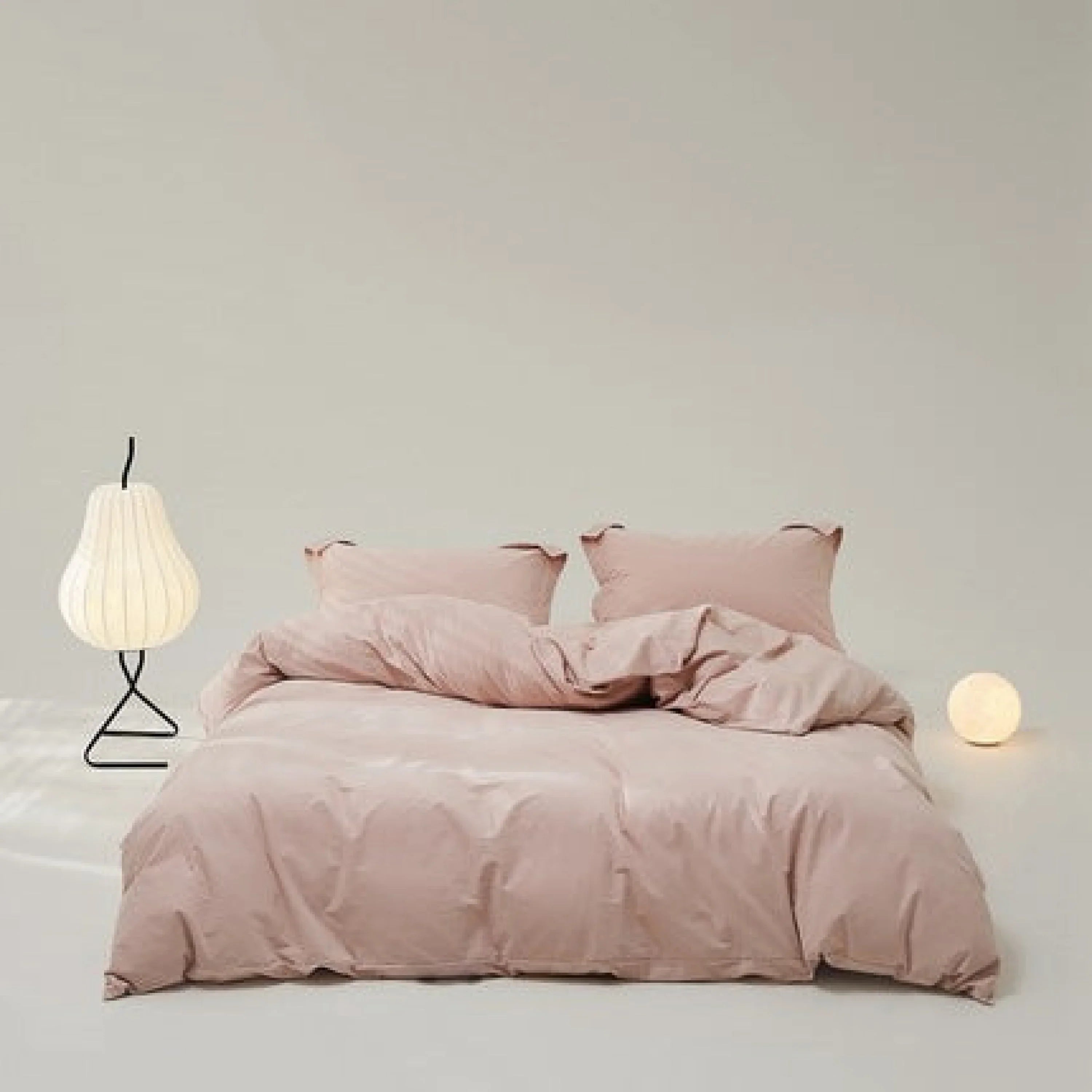 Velvære Luxe Solid Color Cotton Bedding Set / Brown Ever Lasting