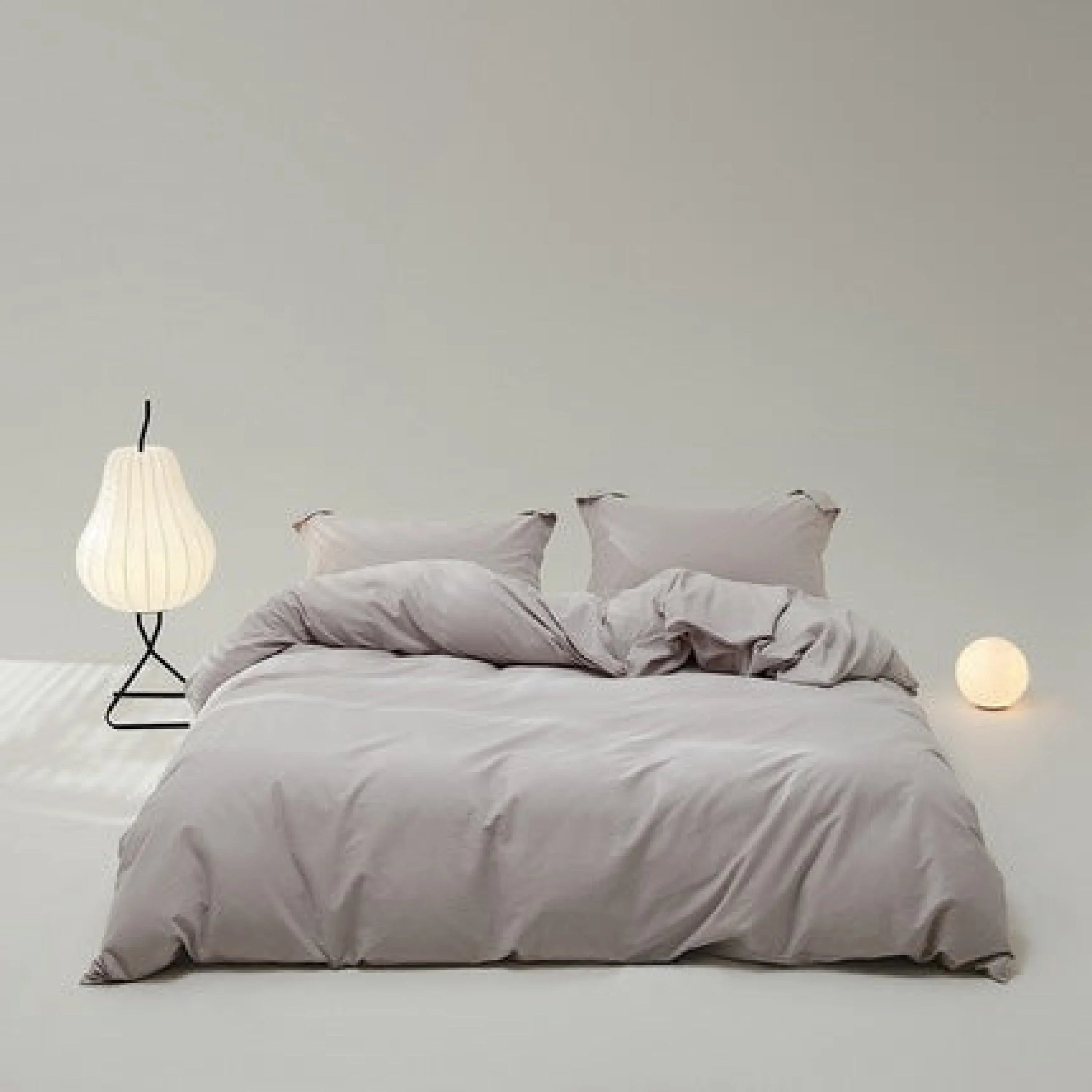 Velvære Luxe Solid Color Cotton Bedding Set / Brown Ever Lasting